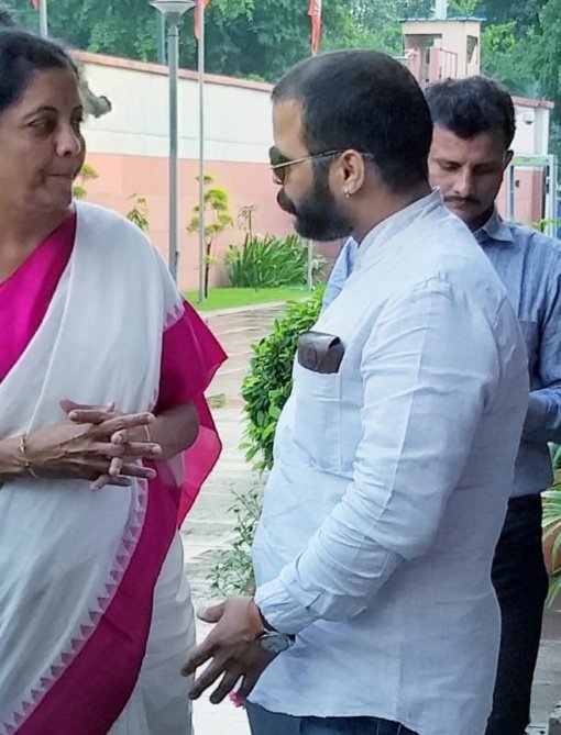 With Nirmala Sitharaman